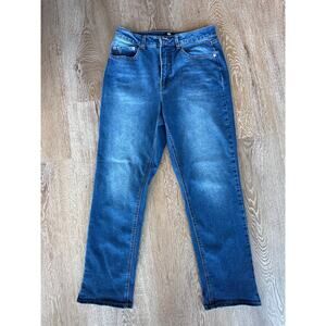 Frye Straight Leg Jeans Size 6/28 Blue Stretch Mid Rise Medium Wash Denim